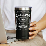Jack Daniel 20 oz Tumbler Insulated Stainless Steel Coffee Travel Mug Funny Gifts for Women Men Him Her