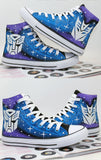 Transformers Hand Painted Shoes Sneaker Canvas Shoes