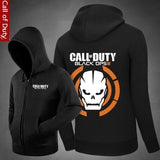 কল অফ ডিউটি, স্কাল সোলজার প্যাটার্ন জিপার হুডেড কার্ডিগান সোয়েটার, স্ট্রী ফ্যাশন স্পোর্টস কোট, কুল হুডি সোয়েটার কোট