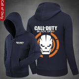 কল অফ ডিউটি, স্কাল সোলজার প্যাটার্ন জিপার হুডেড কার্ডিগান সোয়েটার, স্ট্রী ফ্যাশন স্পোর্টস কোট, কুল হুডি সোয়েটার কোট