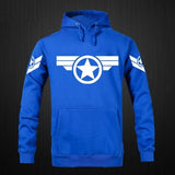 Captain America unisex  Zipper Pullovers Cardigan Sweater,Stree Fashion Sports Coat,Cool Hoodie Sweater Coat