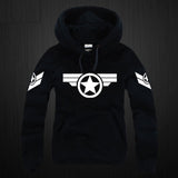 Captain America unisex  Zipper Pullovers Cardigan Sweater,Stree Fashion Sports Coat,Cool Hoodie Sweater Coat