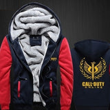Call of Duty Thickening cotton-padded jacket  winter warm Hoodie Flannel Coats Soft Comfort Cashmere Sweatshirts