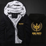 Call of Duty Thickening cotton-padded jacket  winter warm Hoodie Flannel Coats Soft Comfort Cashmere Sweatshirts