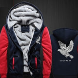Coldplay Thickening cotton-padded jacket Winter Warm Hoodie Flannel Coats Soft Comfort Cashmere Sweatshirts