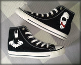 Batman Joker Luminous High Top Canvas Shoes Batman Joker Sports Shoes