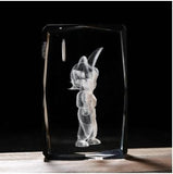 Dragonball Goku Action Figure Goku Engraving Crystal 3D LED Light Figure DRAGON BALL Doll