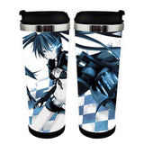 Black Rock Shooter Cup Cup Nerezová ocel 400ml Kávový šálek Black Rock Shooter Figurka Pivo Stein Dárky k narozeninám Vánoční dárky