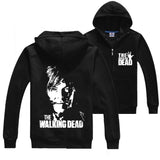 The Walking Dead Daryl Dixon Unisex Zipper Hooded Cardigan Sweater,Stree Fashion Sports Coat The Walking Dead Cool Hoodie Sweater Coat