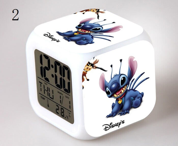 Lilo and Stitch Alarm Clock Light Silent Personalized option