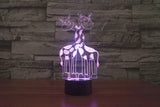 Deer 3D Illusion Led Table Lamp 7 Color Change LED Desk Light Lamp Deer Gifts Birthday Gifts Christmas Gifts