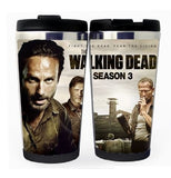 Šálek Walking Dead Rick Grimes Nerezová ocel 400 ml Šálek na kávu Šálek na čaj Walking Dead Beer Stein Dárky k narozeninám Vánoční dárky