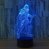 Thor 3D Illusion Led Table Lamp 7 Color Change LED Desk Light Lamp Thor Gifts Christmas Gifts