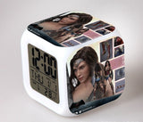 Wonder woman LED Colorful Lights Creative Small Alarm Clock Room Bedroom Wonder woman Birthday Gifts Christmas Gifts