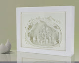 One piece Luffy 3D Paper Carving Light Warm Night LED Light Lamp LED Desk Light Lamp Decoration One piece Gifts Children Gift Birthday Gifts Christmas Gifts