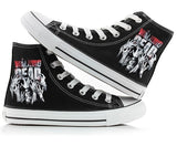 The Walking Dead High Top Canvas Shoes Sneaker Sport Shoes Unisex Casual Shoes Walking Dead Birthday Gifts Christmas Gifts