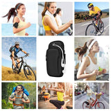 Crazy Bitch Asshole Men Funny Multi-function Armband Bag Three Zipper Mobile Phone Coin Purse Key Case Sports Arm Bag Funny Gifts