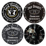 Whiskey Wall Clock  Wooden Unique Clock Home Club Bar Decoration