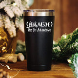 Být Awesome má výhody Hrnek na kávu 20 OZ Cestovní hrnek z nerezové oceli Tumbler
