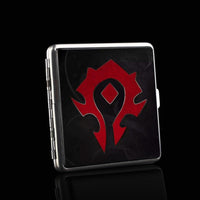 World of Warcraft kožené kapesní pouzdro na cigarety Tabákové pouzdro Držák na kuřácké vizitky Držák Úložné dárky