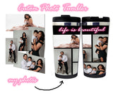 Custom Tumbler With Pictures Personalized Photo Collage Tumbler With Text Customized Travel Mug Father's Day Gift Graduation Gift