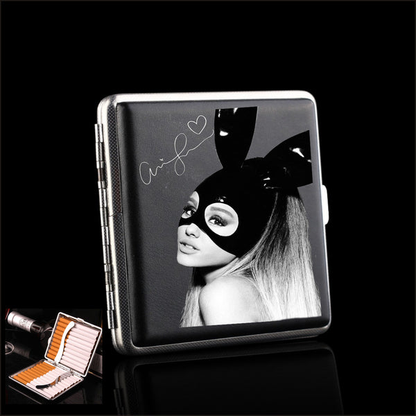 Ariana Grande Cigarette Case Tobacco Box Holder Joint Case For Smoking Business Cards Funny Gifts