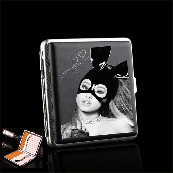 Ariana Grande Cigarette Case Tobacco Box Holder Joint Case For Smoking Business Cards  Funny Gifts