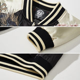 Men's Phoenix Embroidered Bomber Jacket Japanese Spring Windbreaker