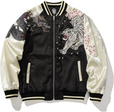 Men's Phoenix Embroidered Bomber Jacket Japanese Spring Windbreaker