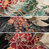 Nine-tailed Fox Embroidery Men Bomber Jacket Hip Hop Windbreaker