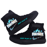 Fortnite High Top Converse Shoes Vido Game Sneakers Boys Girls Gamer Sport Shoes Footwear Gifts For Kids