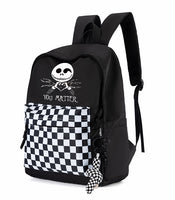 The Nightmare Before Christmas Bag Jack Skellington Unisex Backpack Black Schoolbag Travel Bag Kids