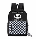 The Nightmare Before Christmas Jack Skellington Backpack Black Schoolbag Travel Bag Kids Unisex