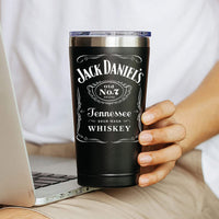 Jack Daniel 20 oz Tumbler Insulated Stainless Steel Coffee Travel Mug Funny Gifts for Women Men Him Her