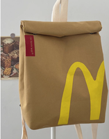 Quirky Design,Spoof Backpack, Unisex Shoulder Bag, Eco-Friendly McDonald's Schoolbag Travel Bag Bookbags Gifts