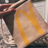 Quirky Design Spoof Crossbody Bag  Unisex Shoulder Bag EcoFriendly McDonald's Sling Bag, Travel Bag, Phone Package Gifts