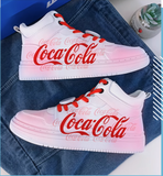 Coca Cola Shoes Coke High Top Sneaker Fan Converse  Custom Sport Shoes Mom Dad Child Gift