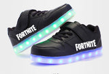 Fortnite Light Up Shoes Kid Children's Luminous Sports Shoes LED Light USB Charging Flash Sneakers Game Gifts