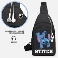 Stitch Chest Bag Cross Body Sling Backpack Travel Hiking Outdoor Sport Daypack For Women Men