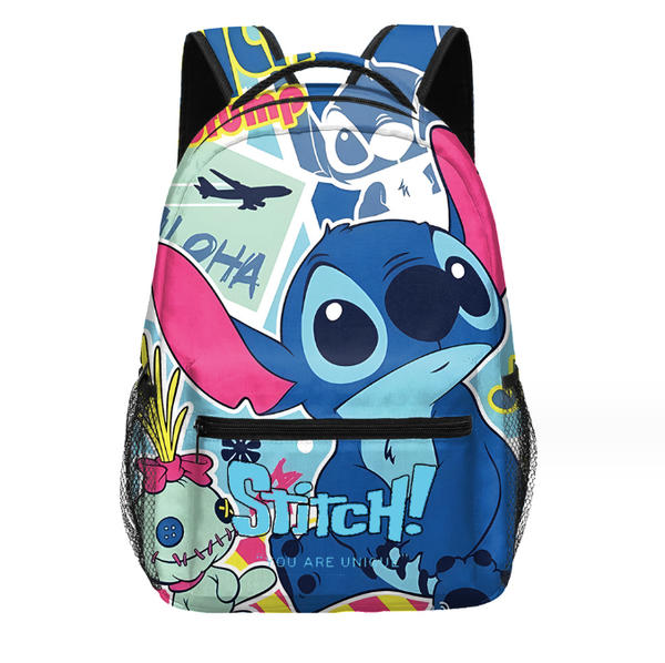 Lilo and Stitch Cartoon Backpack Anime Bag Cute Travel Backpack Girl Boy Kids Schoolbag Teenager Casual Laptop
