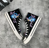 Stitch Shoes Lilo And Stitch Kids Gift Stitch Fan Cartoon Custom High Tops Disney Woman Man Media 1 of 5