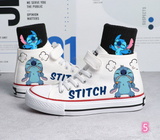 Stitch High Tops Cute Cartoon Shoes Converse Sneakers Kids Runners Children Sports Shoes Gifts