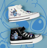 Stitch High Tops Canvas Shoes Sneakers Kid Shoes Cartoon Cute Converse Gifts