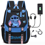 Stitch Backpack Cartoon Big Laptop Bookbag Schoolbag Kids Teenager Unisex Bag Gifts