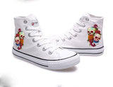 Skull And Rose High Top Shoes Converse Sneakers Sport Shoes Cozy Flat Sneakers Runners Tennis