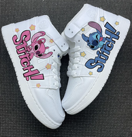 Stitch High Tops Disney Sneakers Stitch and Angel Unisex Kids and Adult Running Sports Shoes Gifts