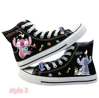 Stitch High Tops Canvas Shoes Sneakers Kid Shoes Unisex Shoes Gifts