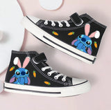 Stitch High Tops Shoes Gifts For Kids Children Disney Cartoon Cute Converse Sneakers Canvas Cozy