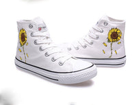 Skull And Sunflower High Tops You Are My Sunshine Canvas Sneakers Sport Shoes Cozy Tennis Shoes