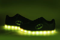 Batman svítící boty Barevné Blikající LED Luminous Boty Nízké unisex boty